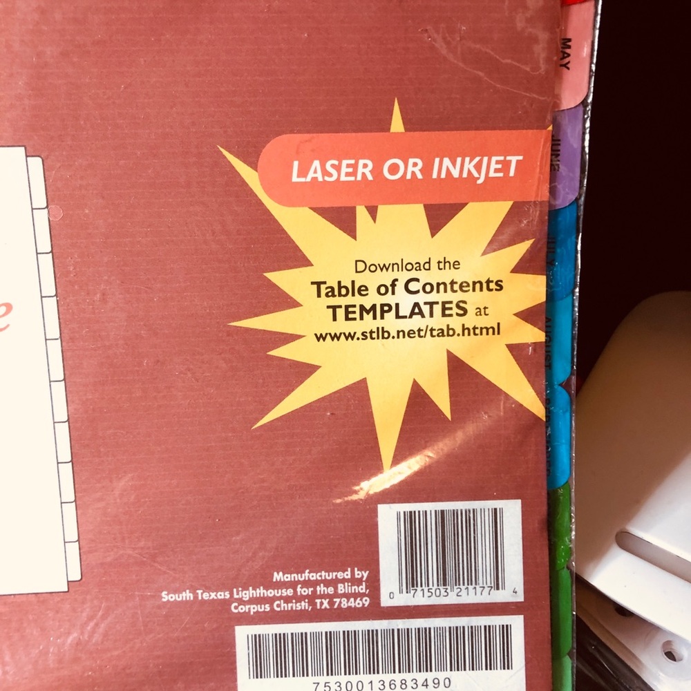 Multi-Color Tab Dividers - Picture 5 of 7